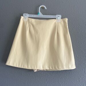 Abercrombie and Fitch Vegan Leather Mini Skort